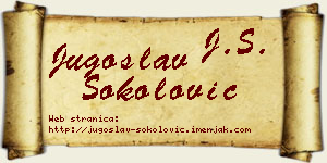Jugoslav Sokolović vizit kartica